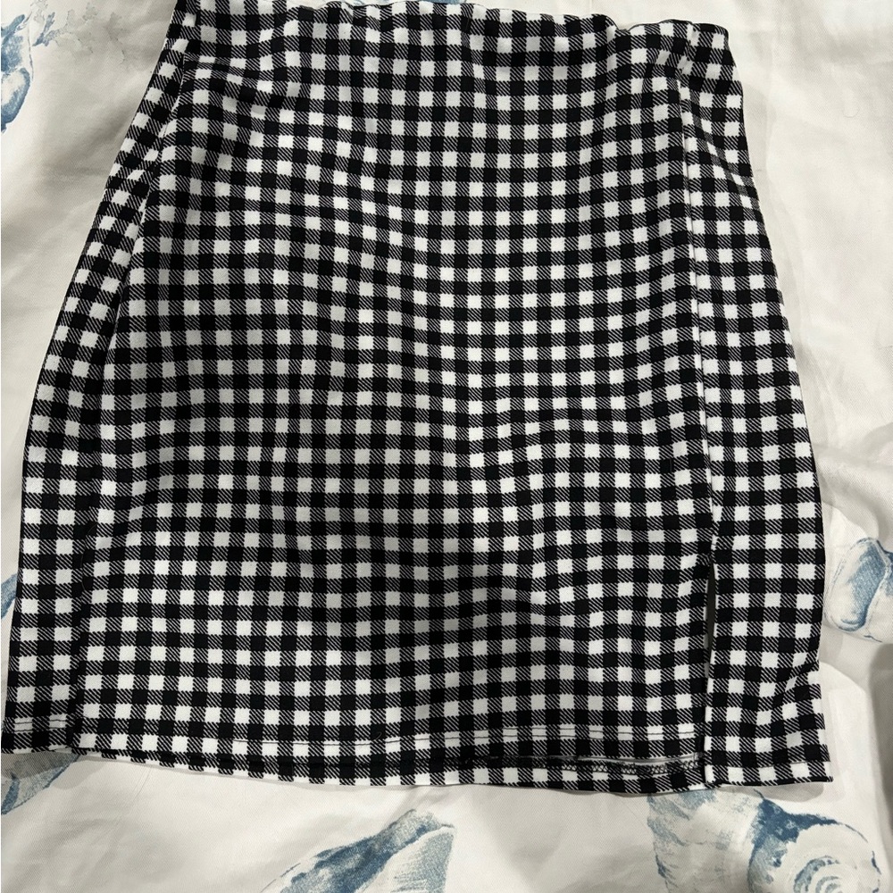 Saints 21 Gingham Skirt, Sz M